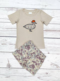 Boys Camouflage Duck Appliqué 2 Piece Set