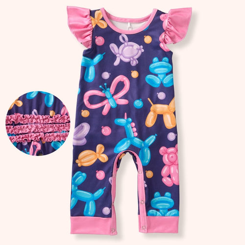 Balloon Friends Girl Infant Romper