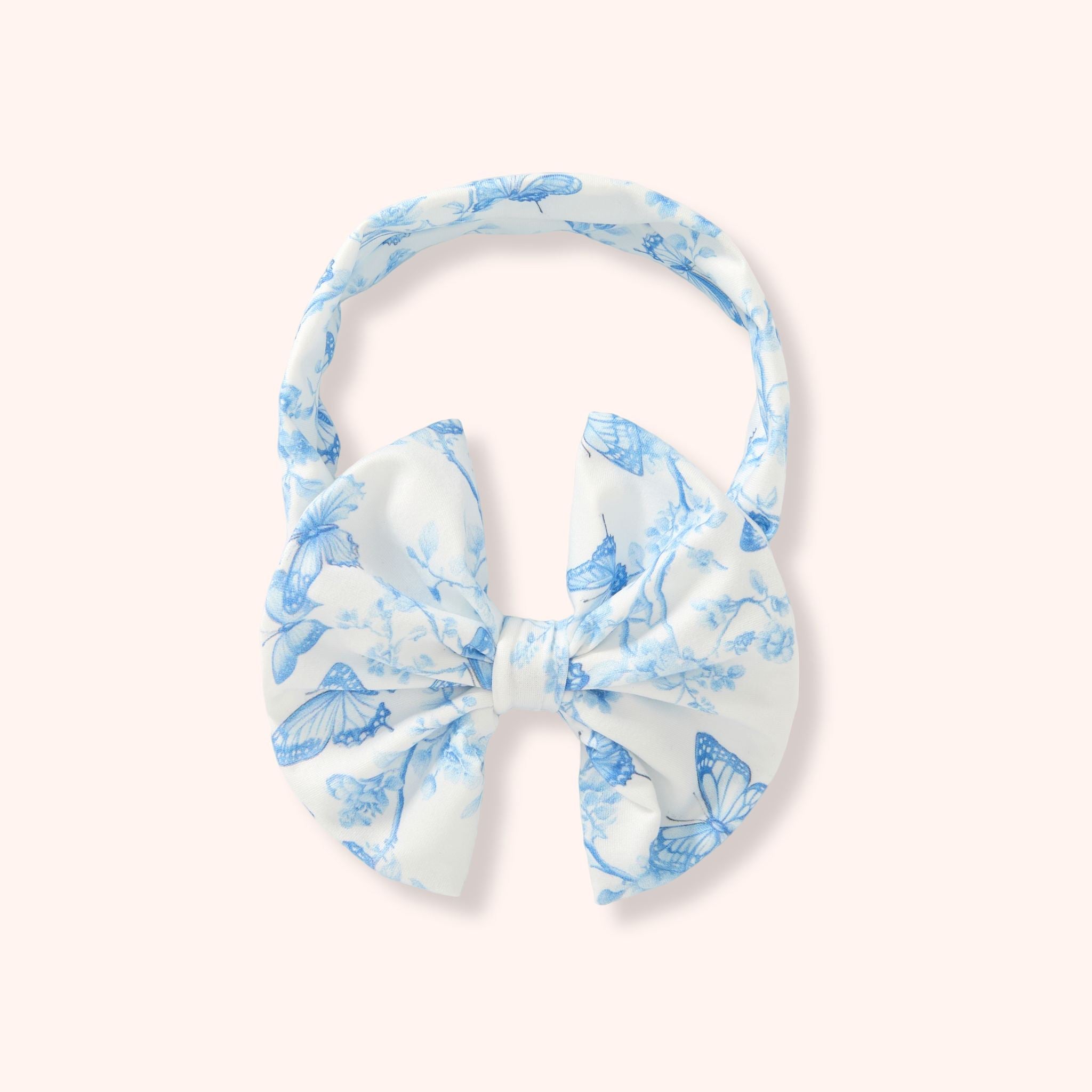Vintage French Fairytale -Blue-Bow Headband