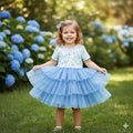 Vintage French Fairytale-Blue-Tulle Dress