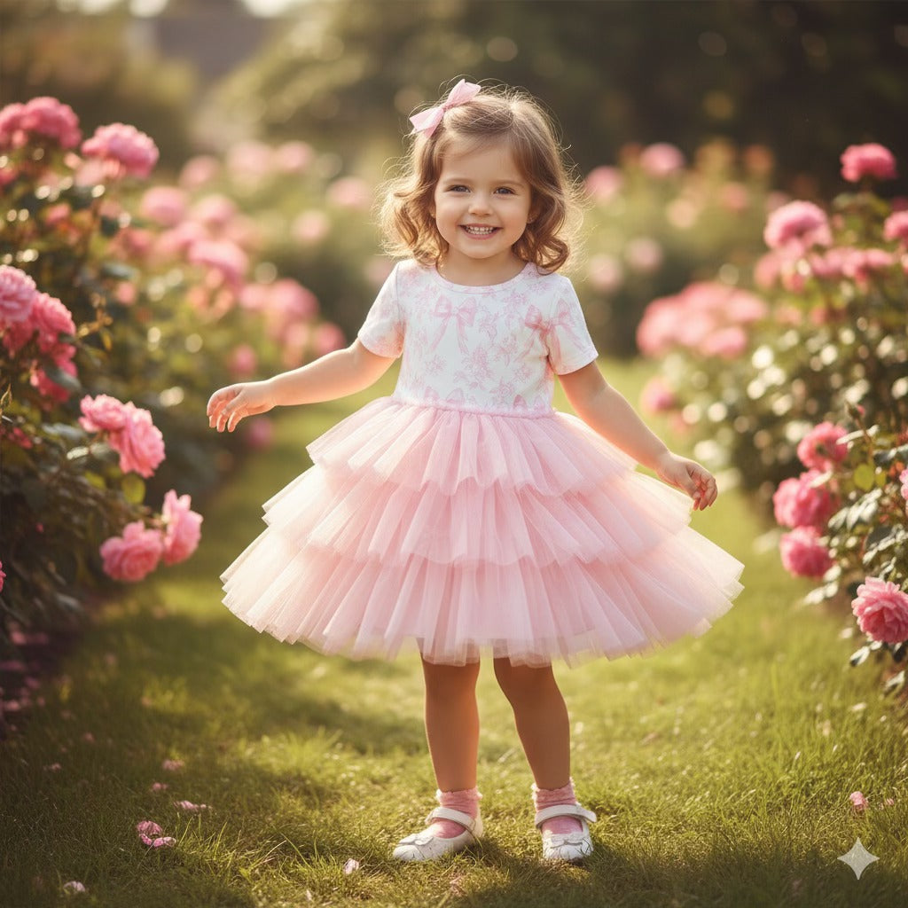 Vintage French Fairytale-Pink-Tulle Dress