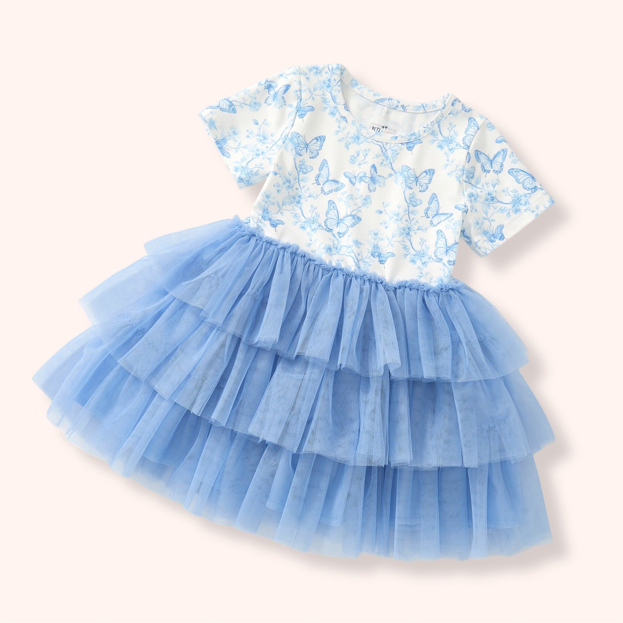 Vintage French Fairytale-Blue-Romper