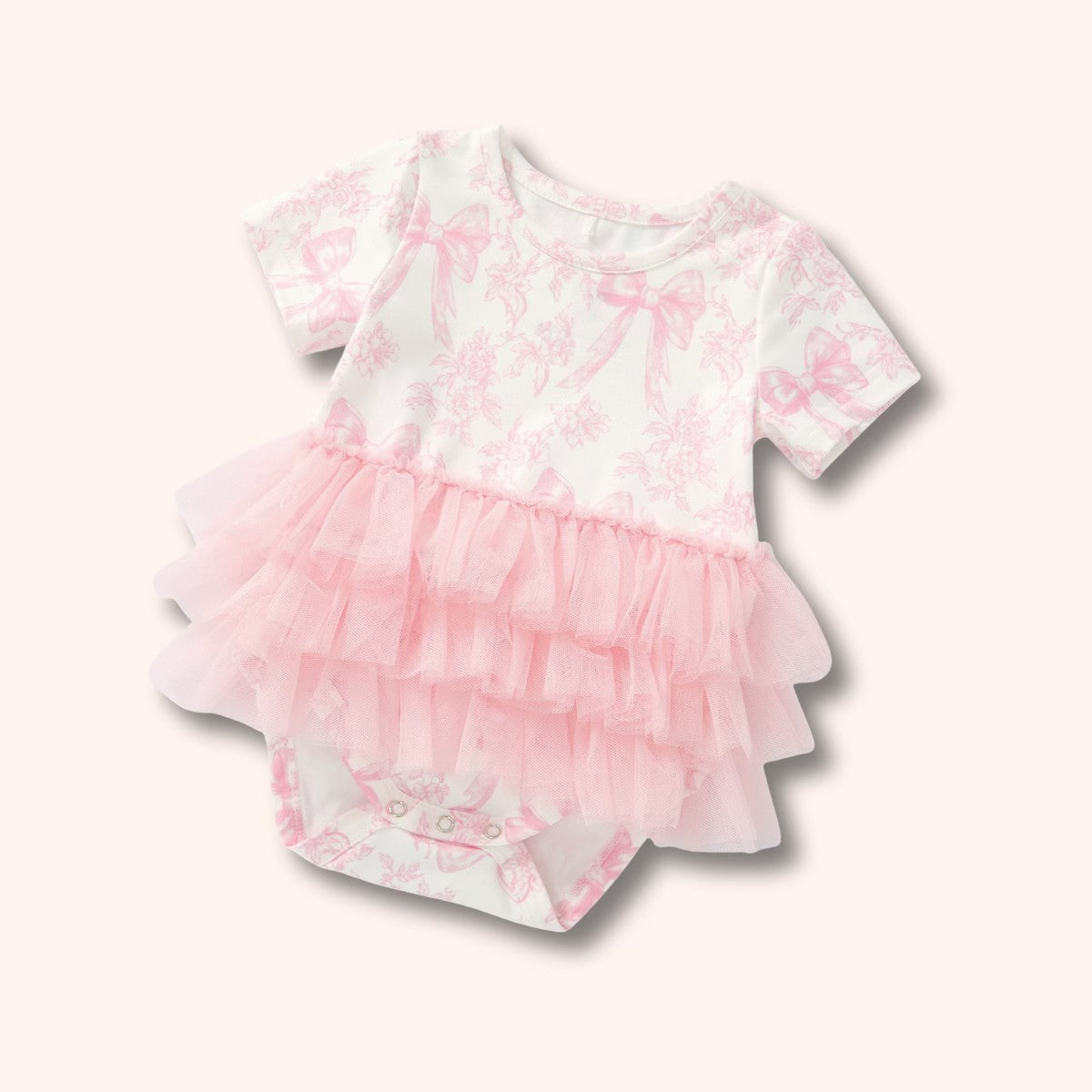 Vintage French Fairytale-Pink-Romper