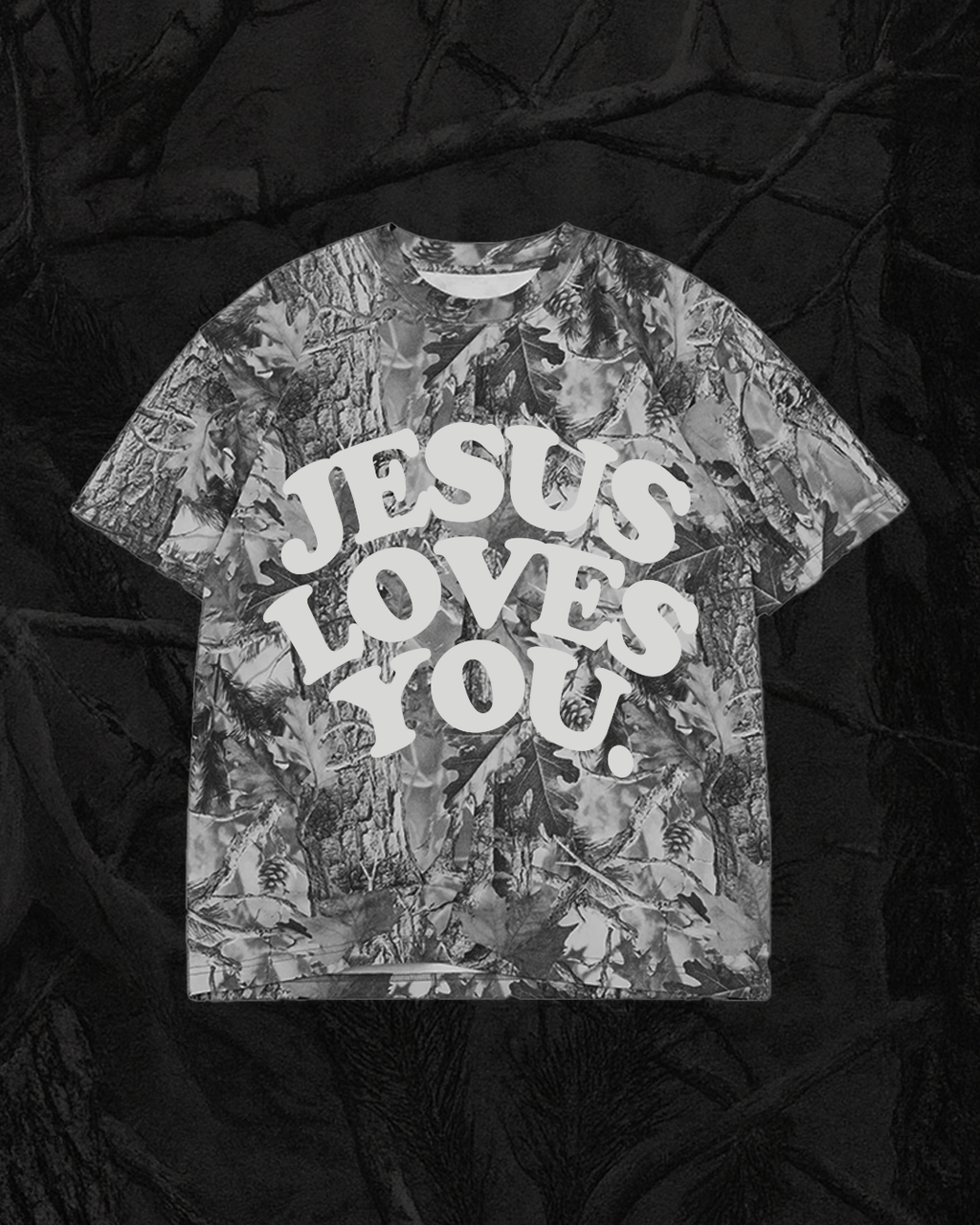 LMTD || Heavyweight "Midnight Oak" Camo Tee || Oversized