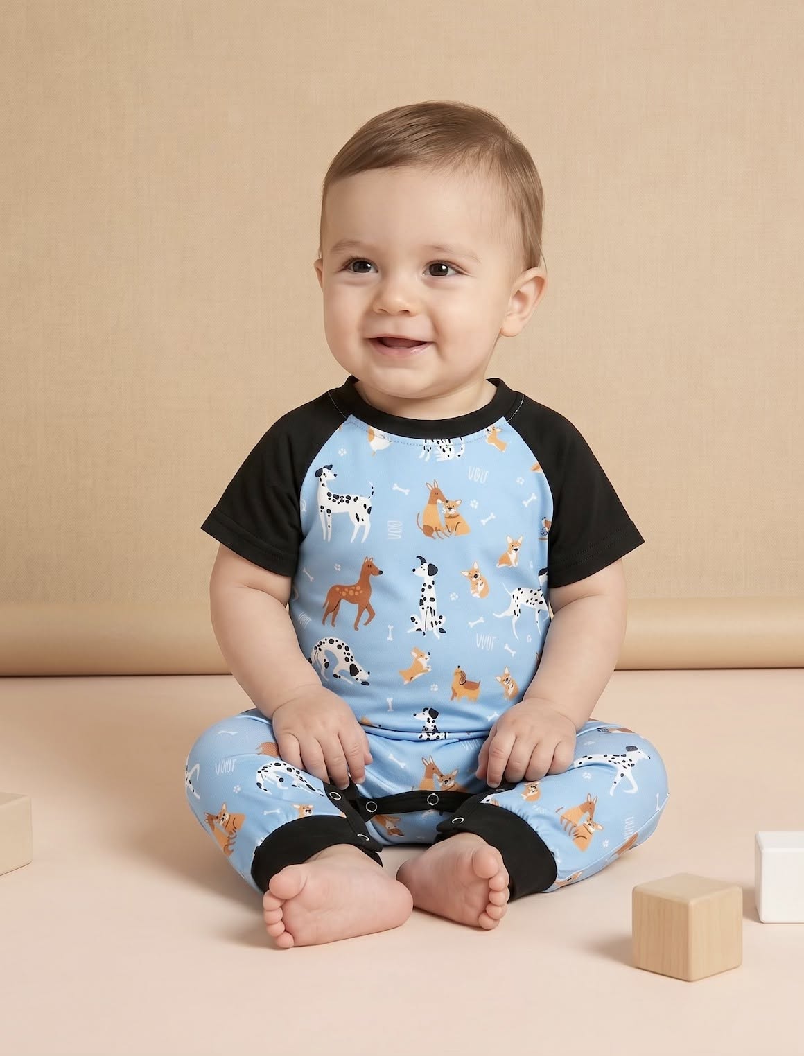 Playful Paws Boy Romper